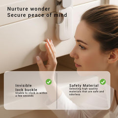 Vantico universal safety lock on cabinet provides simple one-key unlocking