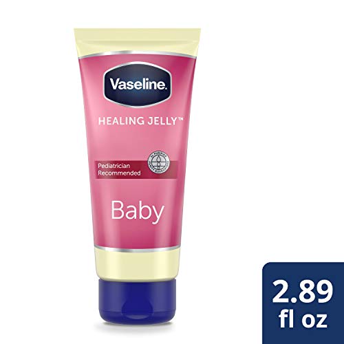 Vaseline Baby diaper rash barrier protects delicate skin from wetness