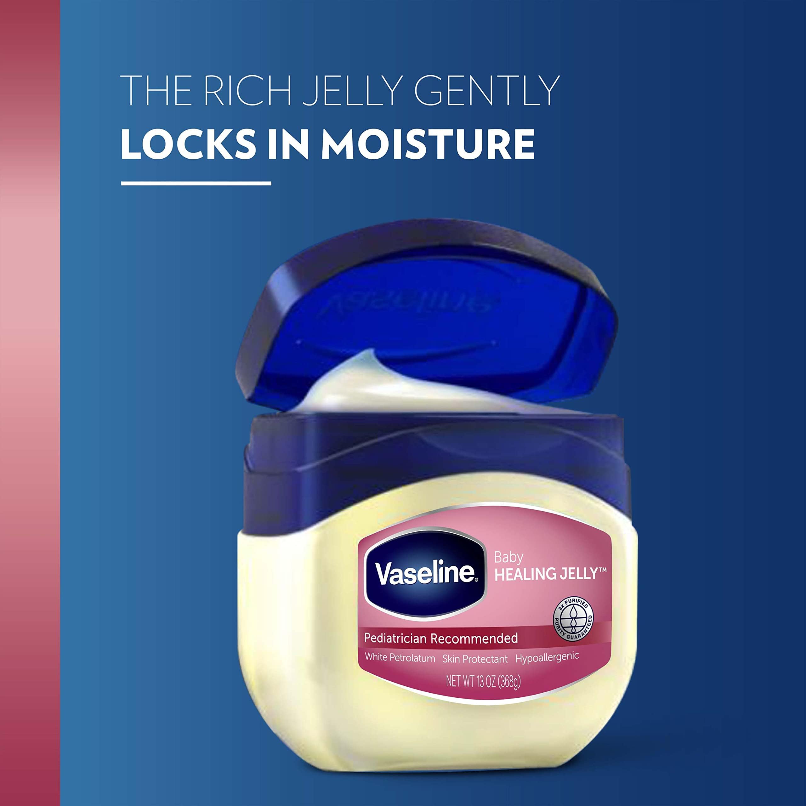 Two-jar packaging of Vaseline Healing Jelly Baby, ideal baby shower gift.