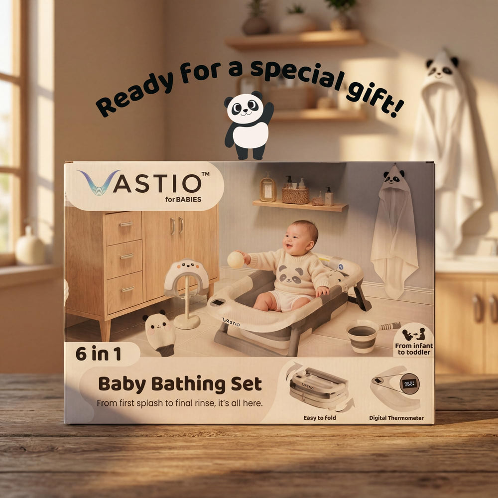 VASTIO soft sponge for delicate cleansing of baby skin.