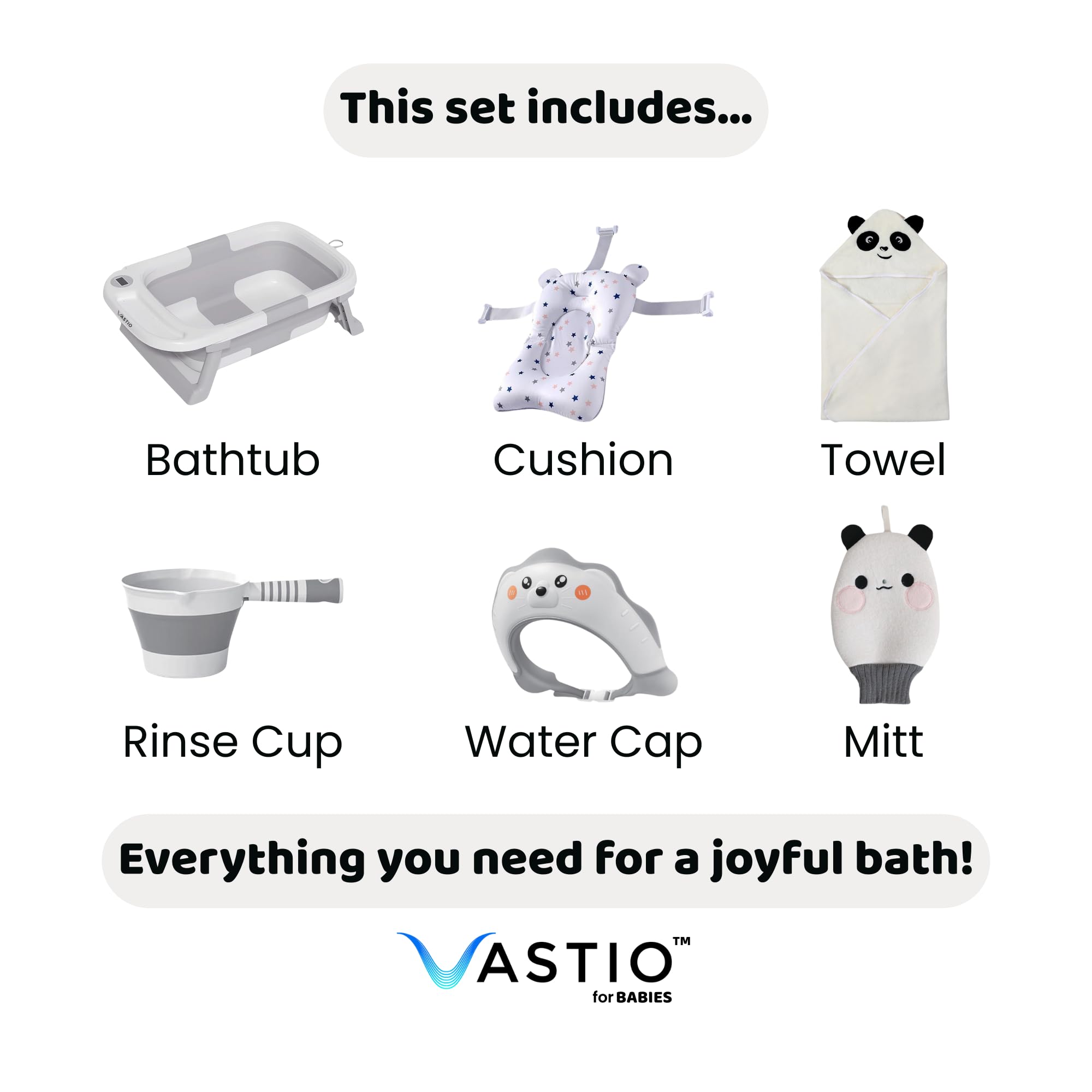 VASTIO temperature sensor shows water warmth at a glance.