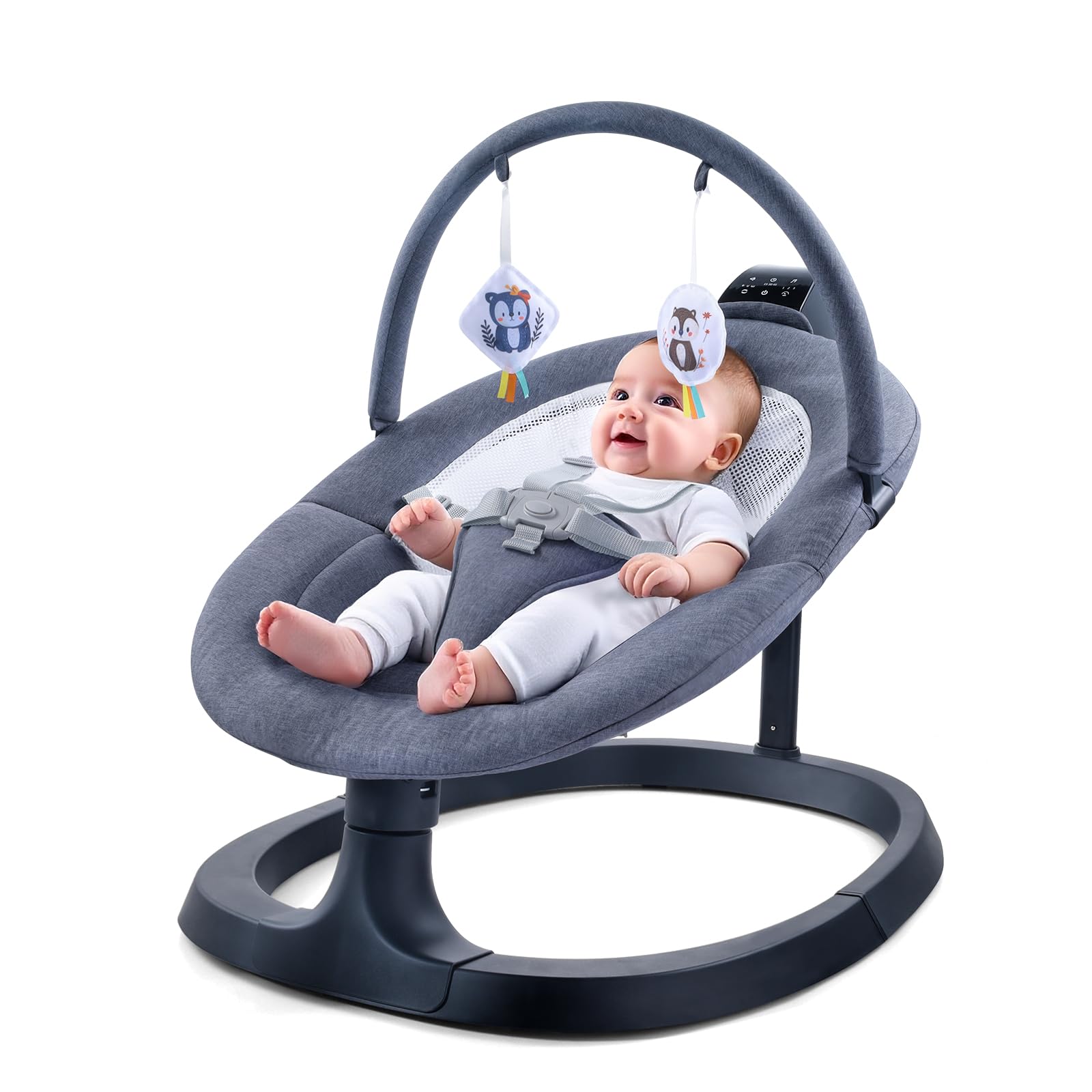 VaVaSoo 2-in-1 electric baby swing with smooth motion for soothing newborns