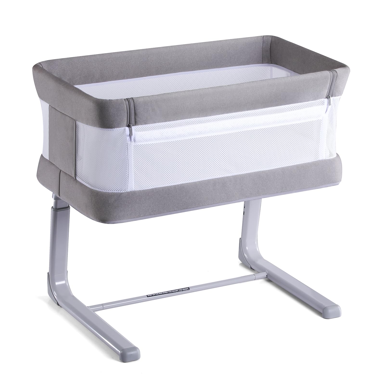 VaVaSoo electric bassinet side view for easy bedside access