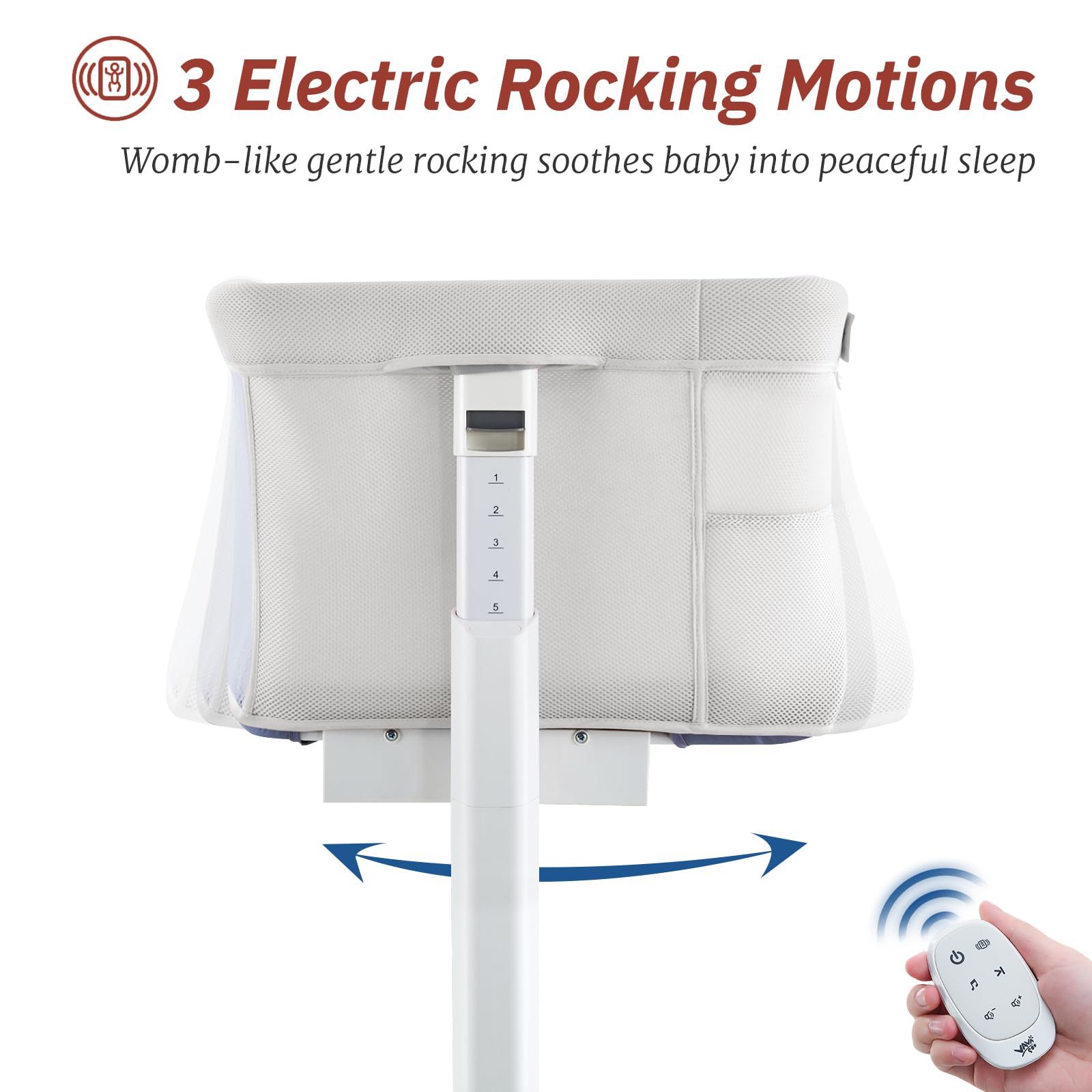 VaVaSoo bedside sleeper conversion with guard removed enables night care