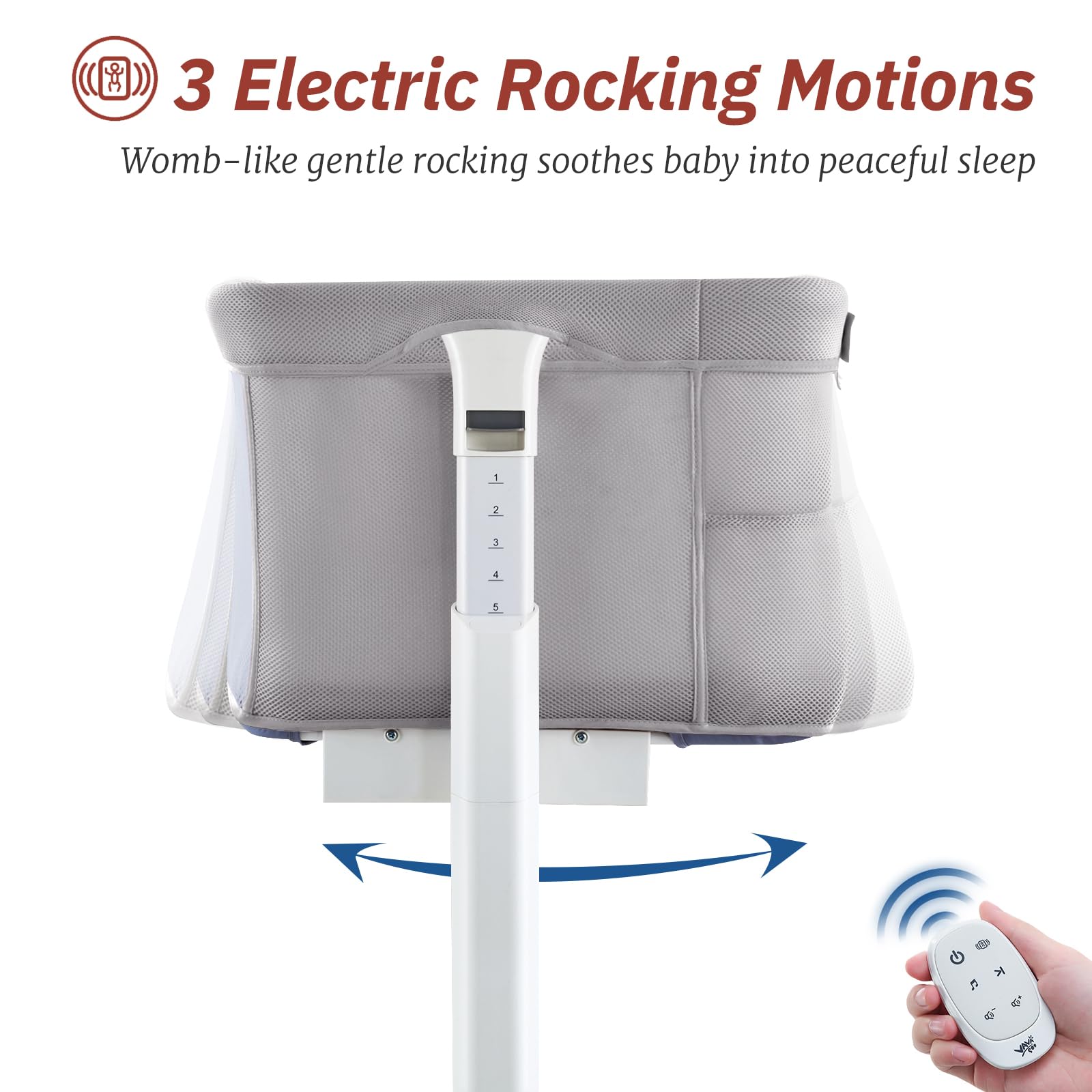 VaVaSoo bedside sleeper conversion beside the bed for easy nighttime care.