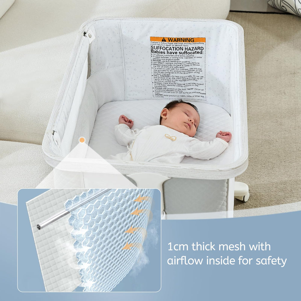 VaVaSoo drop-down side facilitates bedside nursing.