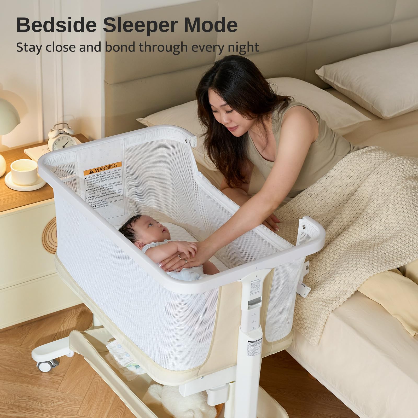 Auto-stop rocking after 45 minutes for safe, worry-free use.
