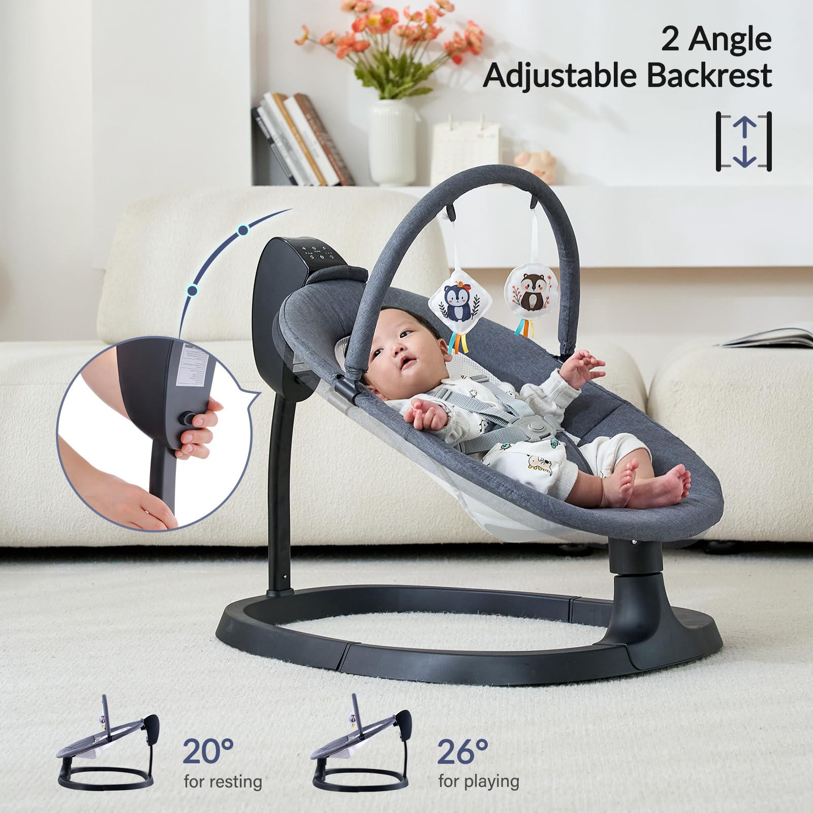VaVaSoo five-point harness for secure seating as baby grows