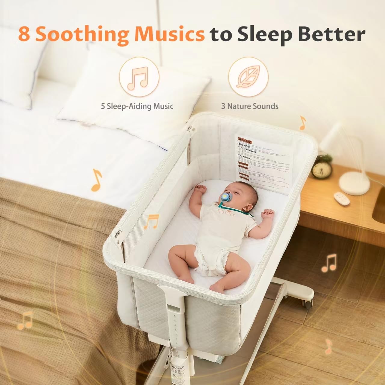 VaVaSoo soft mattress and fitted sheet for comfy, restful naps.