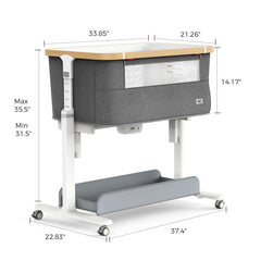 Vavassoo bedside bassinet attachment for secure cosleeping setup