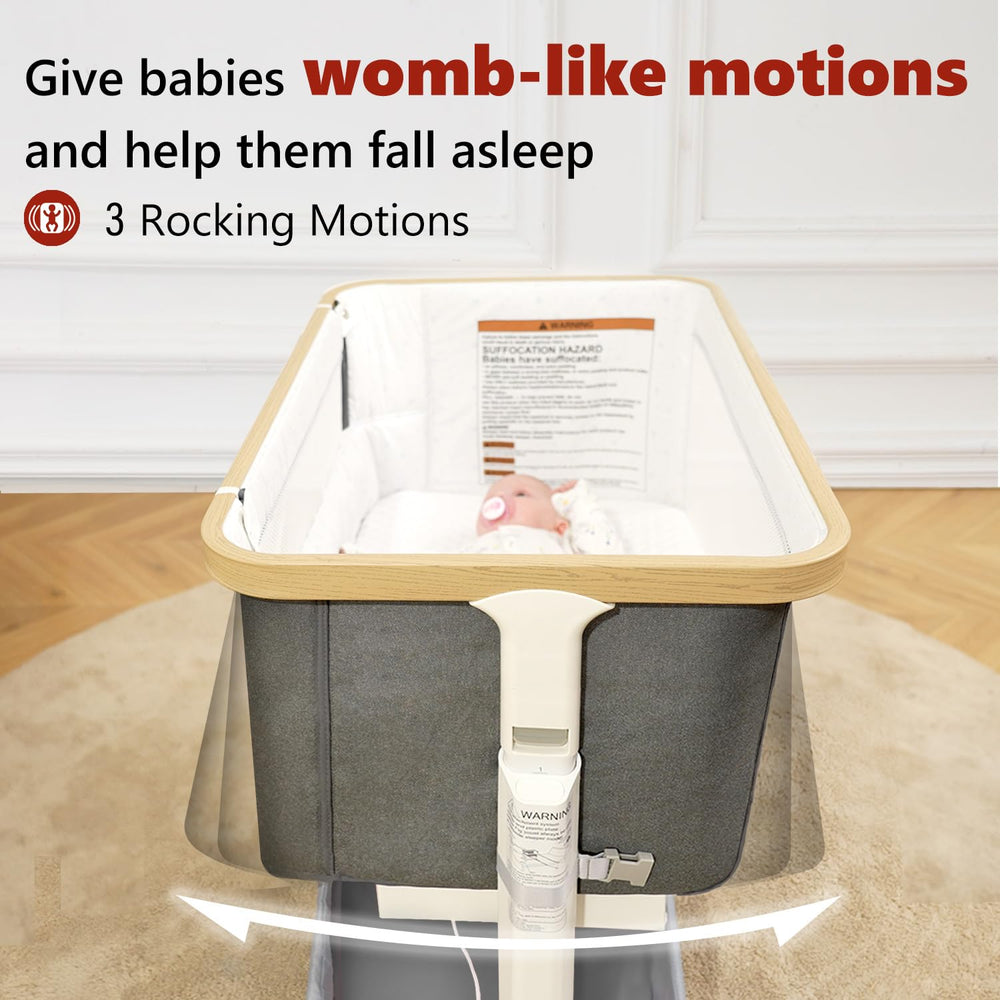 VaVaSoo rocking action with remote control for calm baby at bedtime
