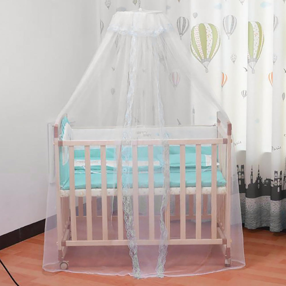 Vawolecy universal crib net fits standard cribs for peaceful nights.