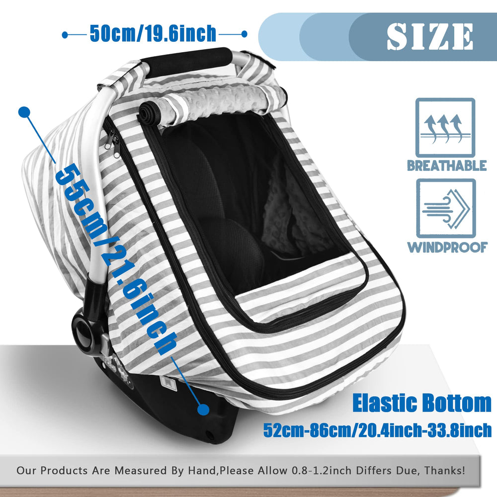 Vaxaape windproof outer layer protecting baby from chilly air during outings.