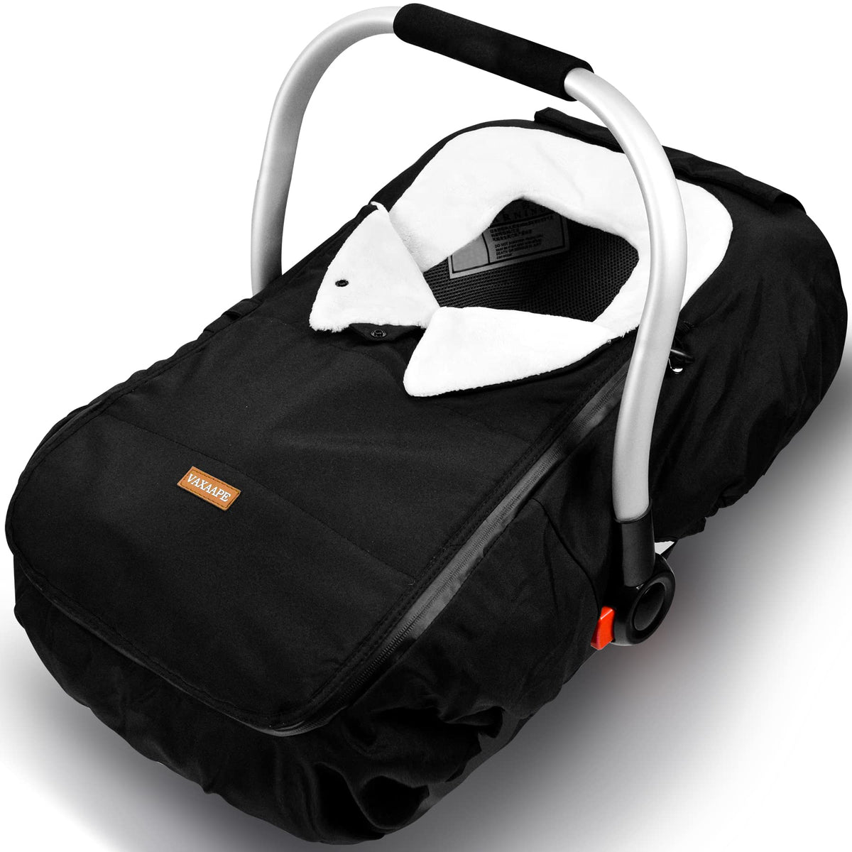 Vaxaape baby car seat cover in winter-protector protecting infant from cold winds