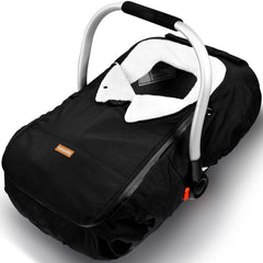 Vaxaape baby car seat cover in winter-protector protecting infant from cold winds