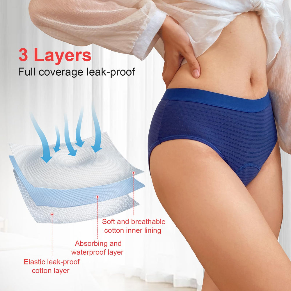 VAYLUX underwear side view showing a comfortable, regular-panty fit under clothing.
