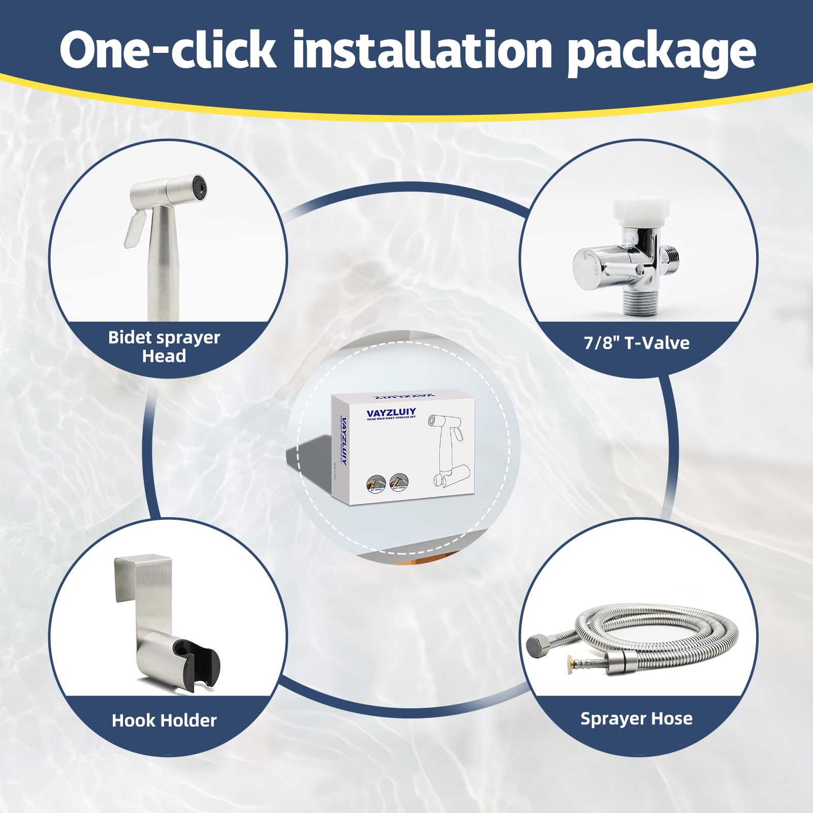 Vayzluiy easy installation kit included with sprayer