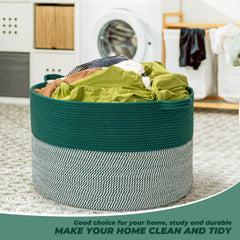 Vazpalas baby-toy rope basket keeps toys organized and accessible for kids.