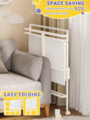 VBABY changing table with storage drawers keeps wipes and creams within reach