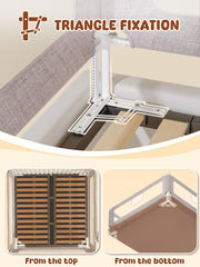VBABY King bed rail guard with reinforced frame for stability.