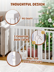 VBABY CPC-certified playpen prioritizes safe materials and construction.