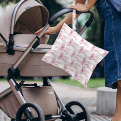 VBCVBGFH diaper and swimwear storage bag helps organize items during travel.