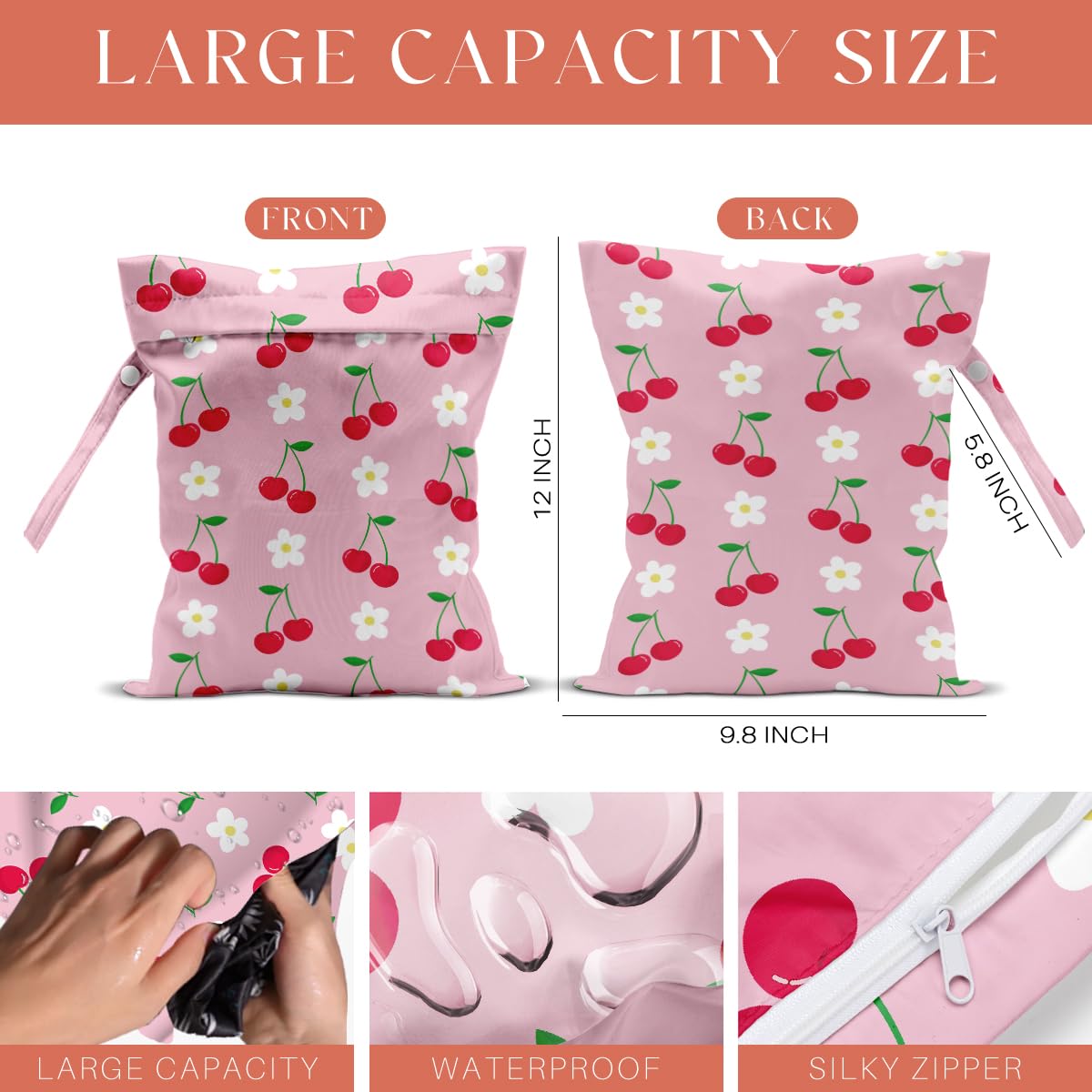VBCVBGFH wet bag doubles as makeup or accessories pouch