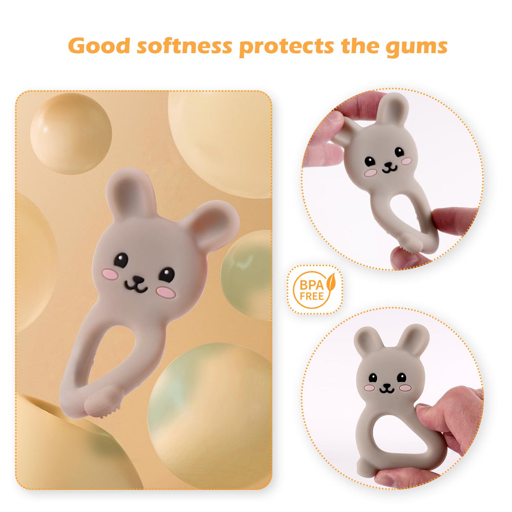 Vbglmya teether dishwasher-safe for quick cleaning