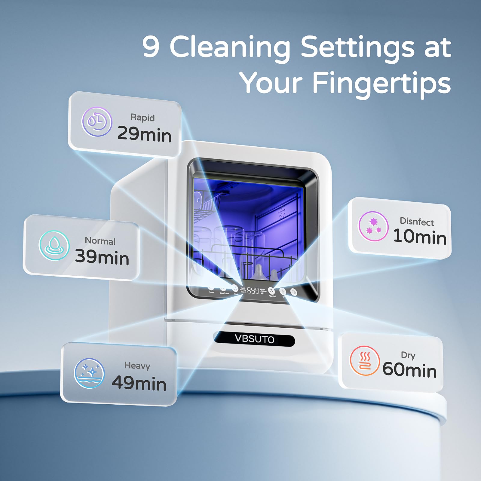 Steam sterilization in progress highlights high-temperature cleaning