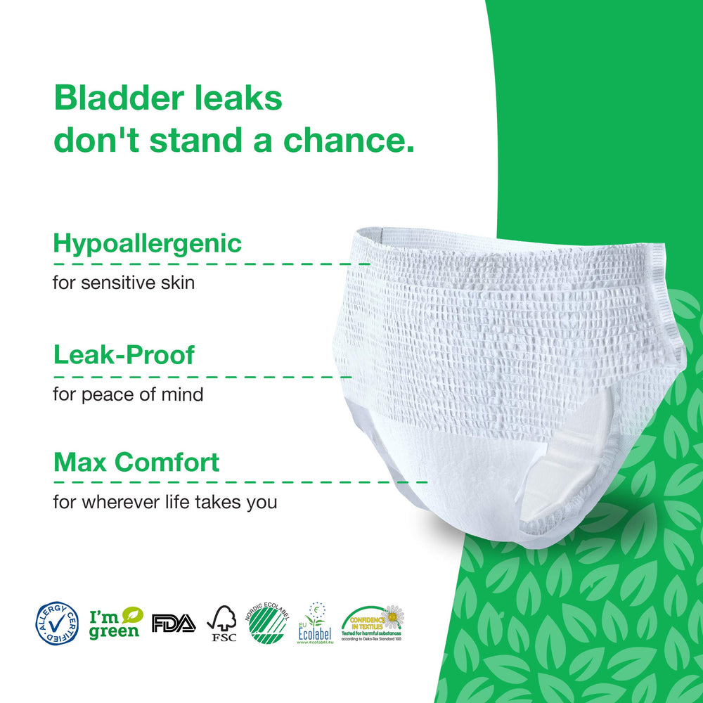 Veeda anti-leak cuffs enable easy removal while maintaining protection.