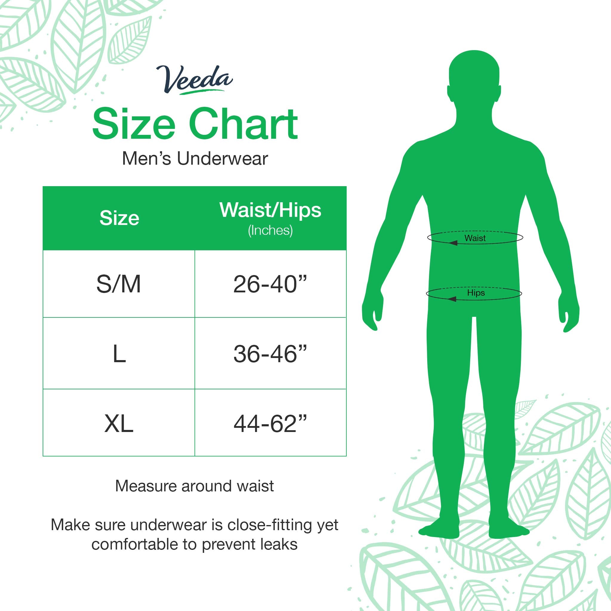 Veeda comfort breathable sheet promotes air flow for all-day wear.