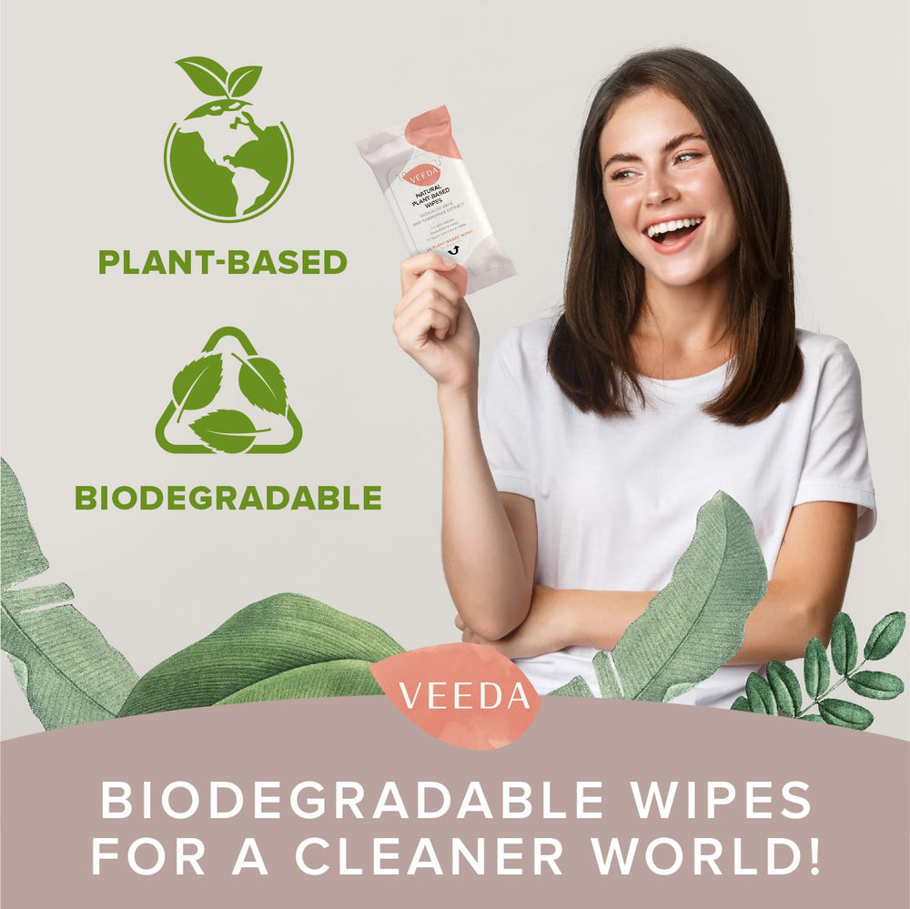 Veeda biodegradable packaging supporting eco-friendly daily care