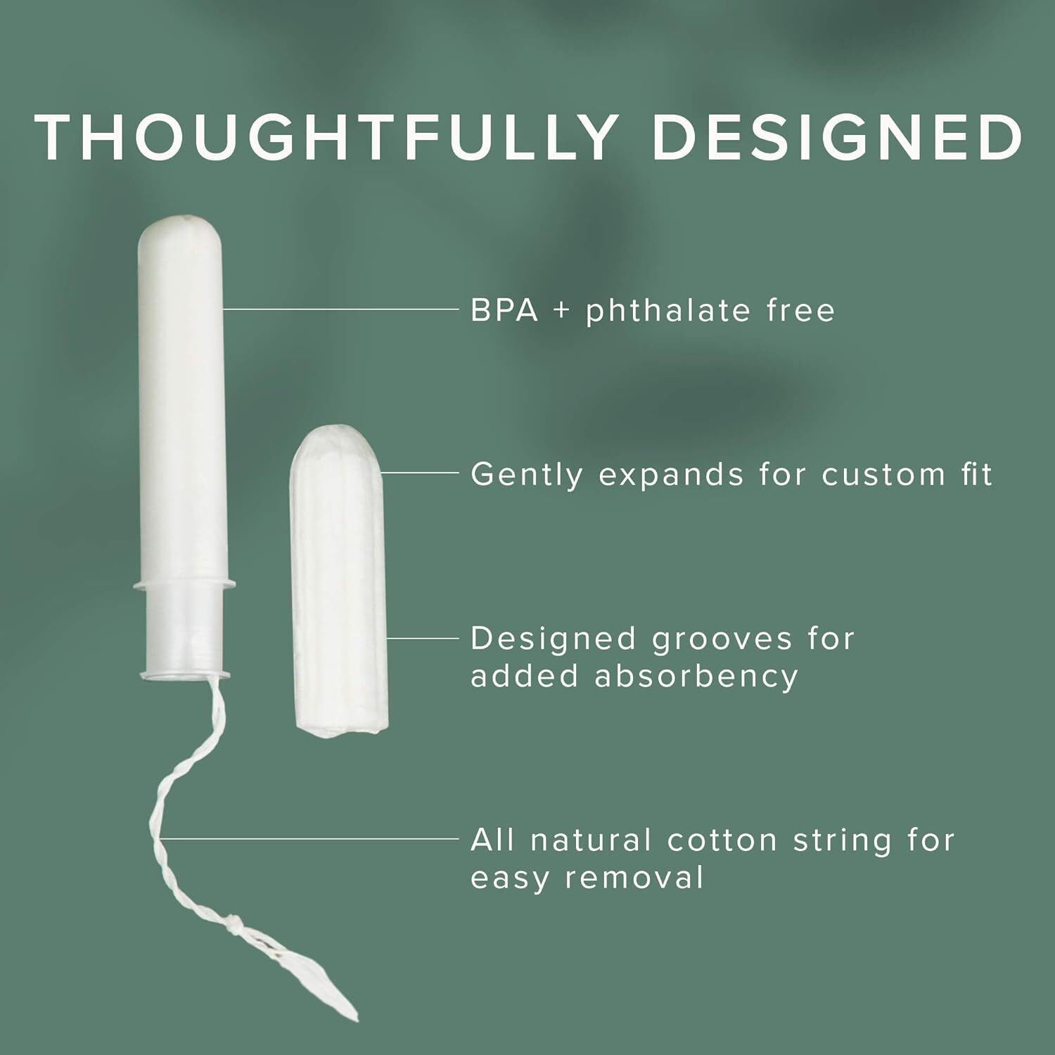 Veeda leak-proof tampon gives reliable protection during active days.
