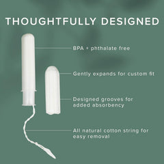 Veeda leak-proof tampon gives reliable protection during active days.