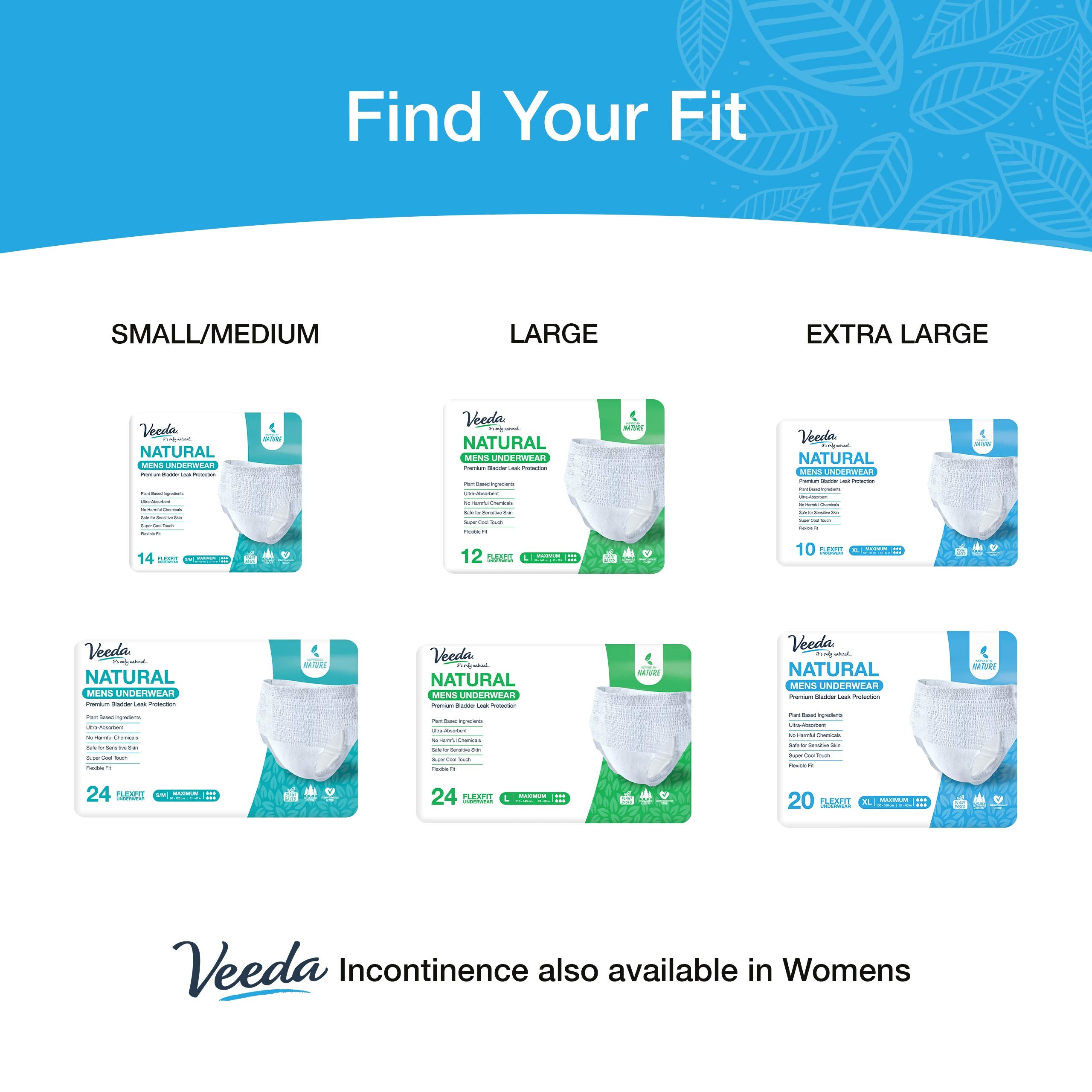 Hypoallergenic label on Veeda natural underwear for sensitive skin