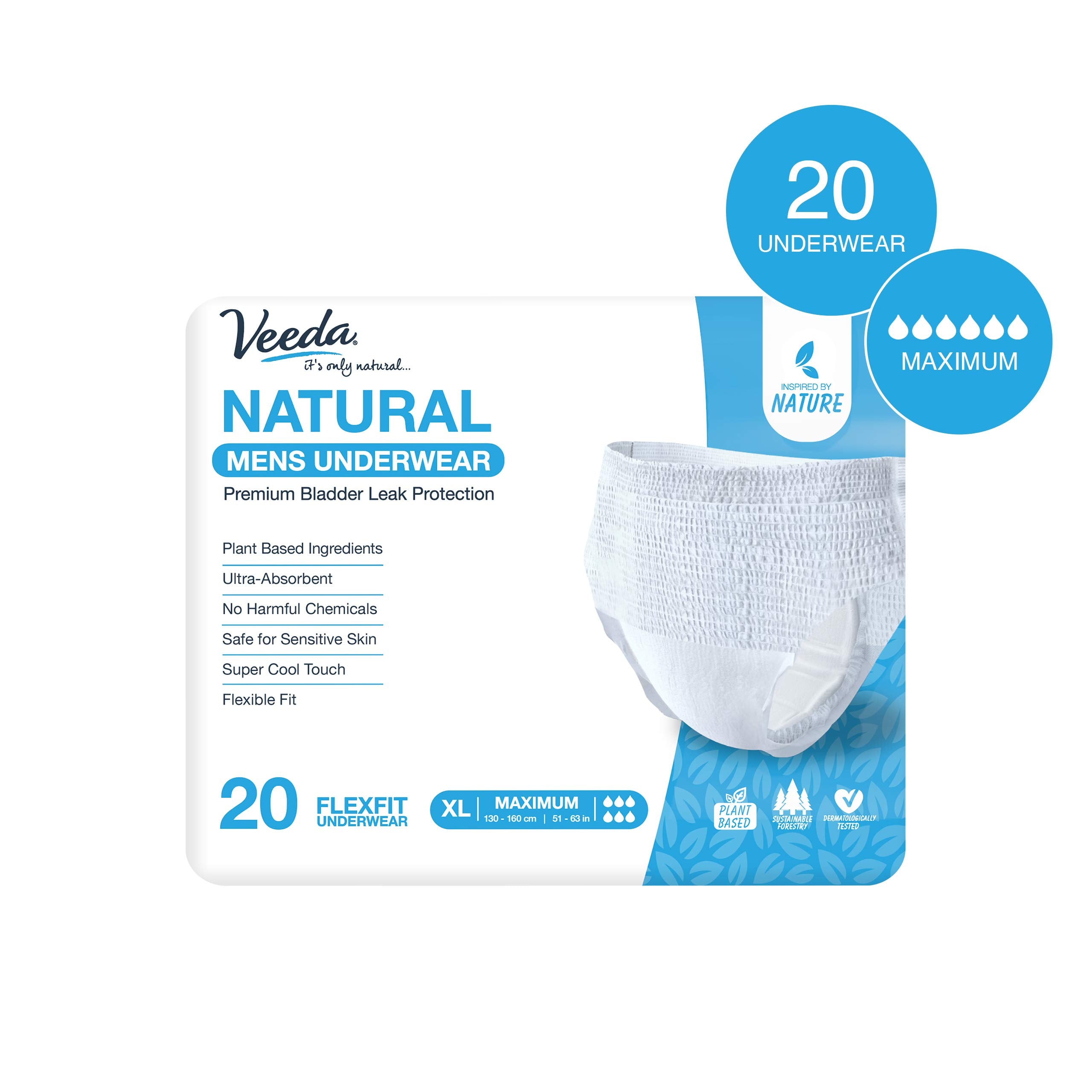 Recyclable packaging shown as part of Veeda eco-conscious approach