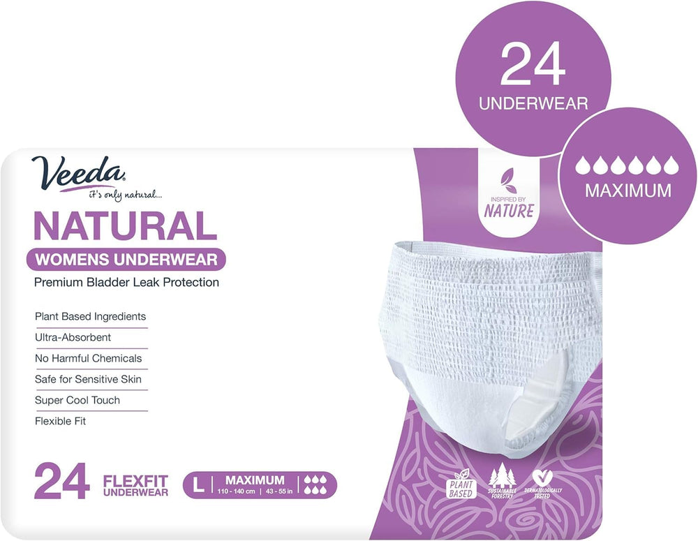 Veeda Natural Underwear breathable sheet promoting airflow and skin comfort