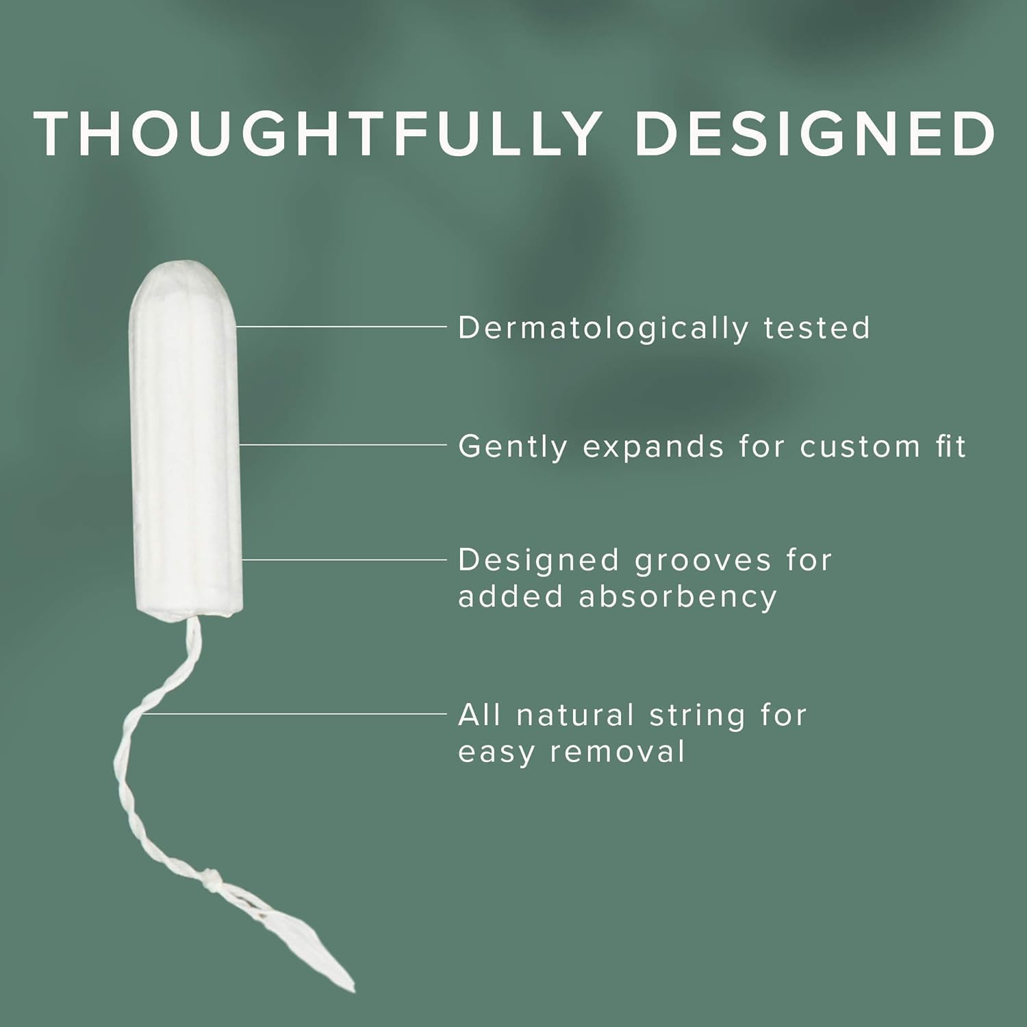 Veeda tampons unscented hypoallergenic formula supports sensitive users.