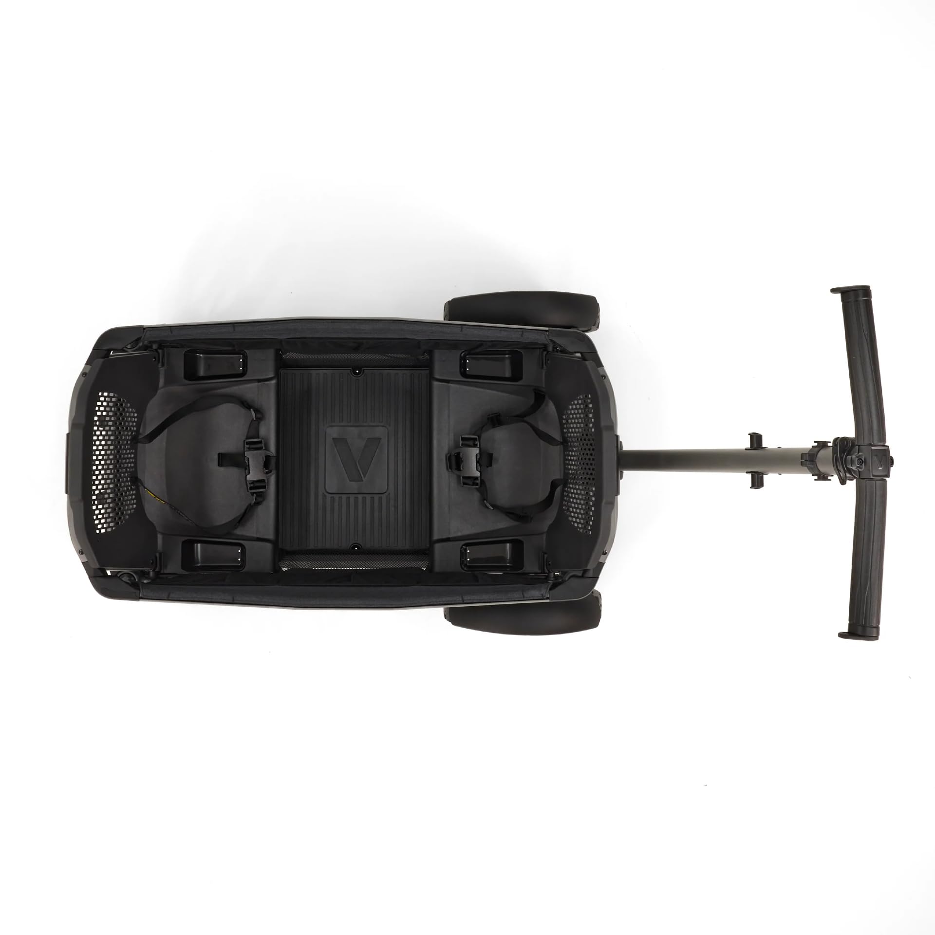 Veer Cruiser City drink tray and cup holders in use