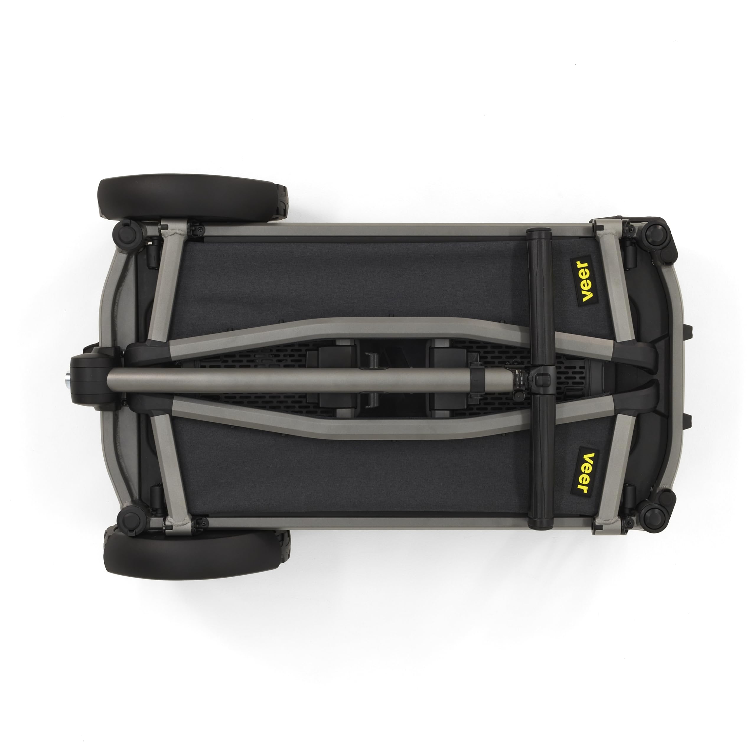 Veer Cruiser City wagon mode with handle down for rough terrain