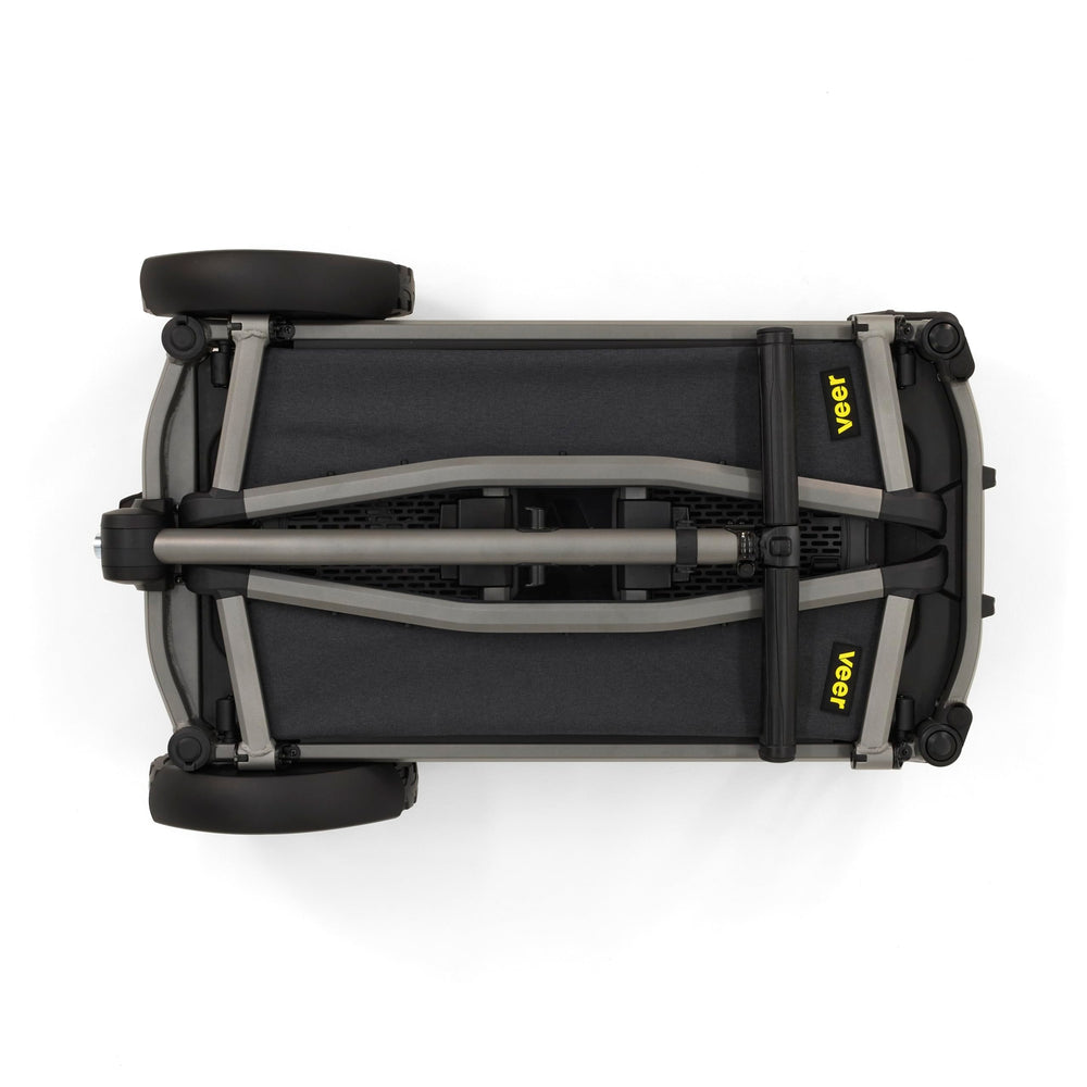 Veer Cruiser City wagon mode with handle down for rough terrain