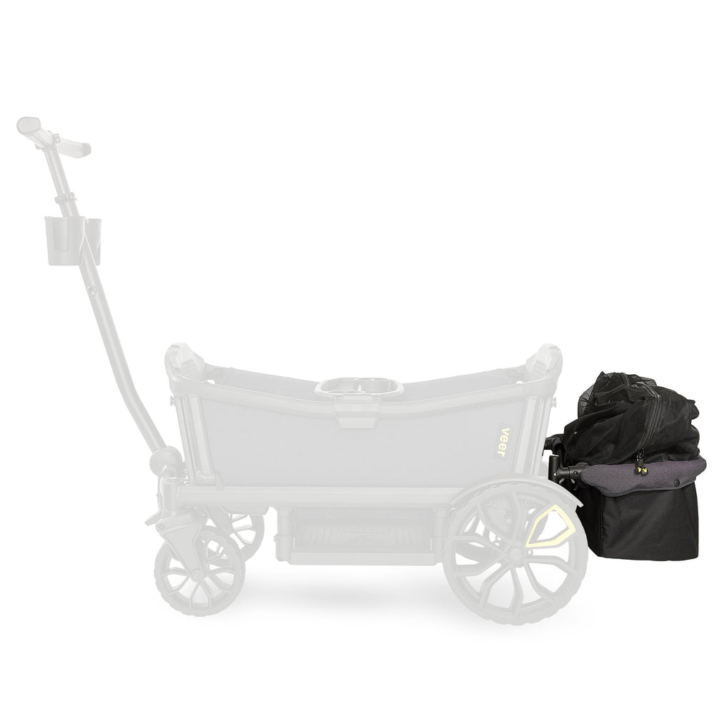 Veer basket is shown in folded, compact storage mode.