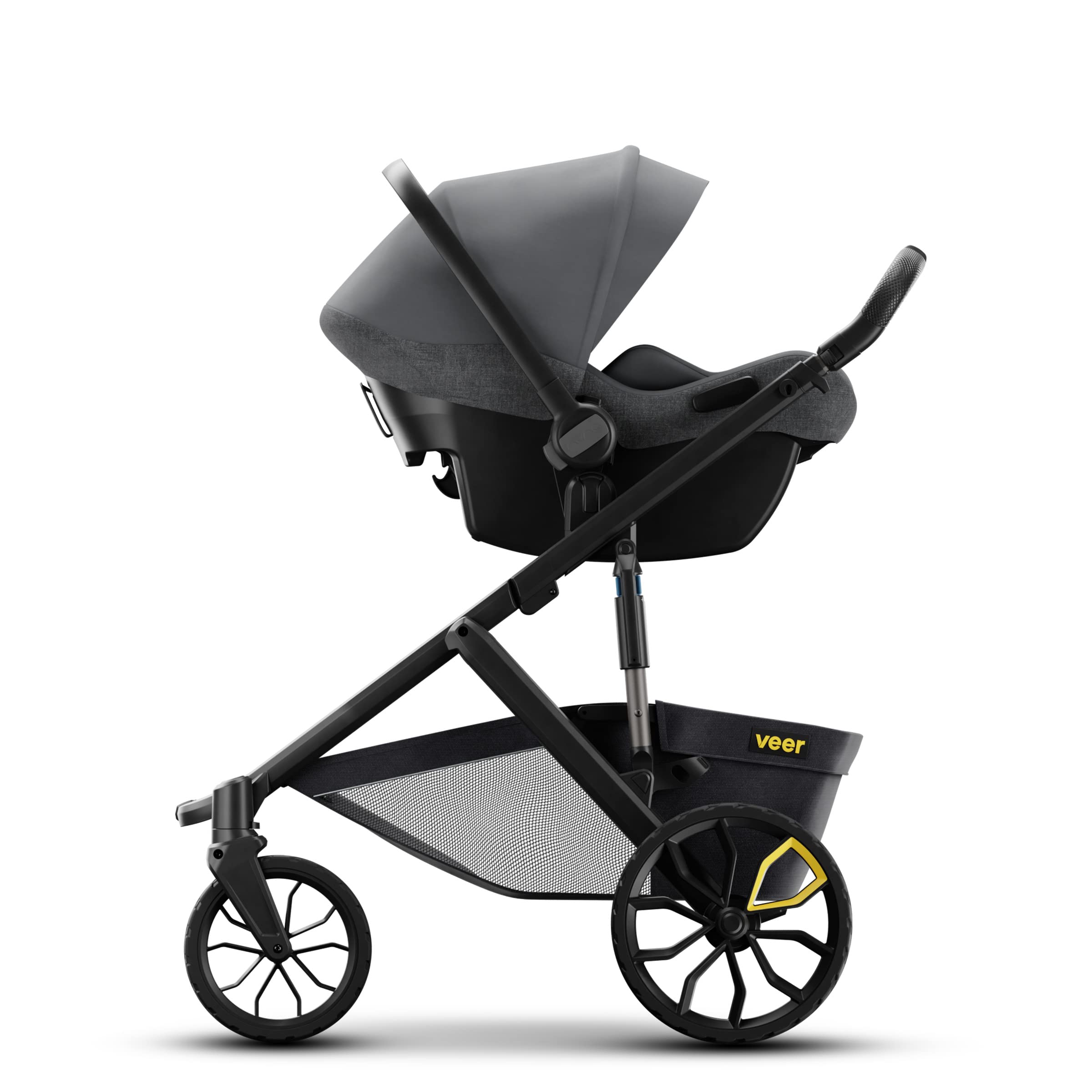 Veer Switchback &Roll frame rear-view shows durable construction and suspension