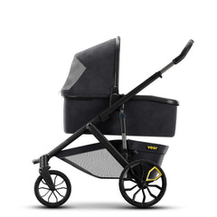 Veer Switchback &Roll frame side action on trail highlights wheels and suspension
