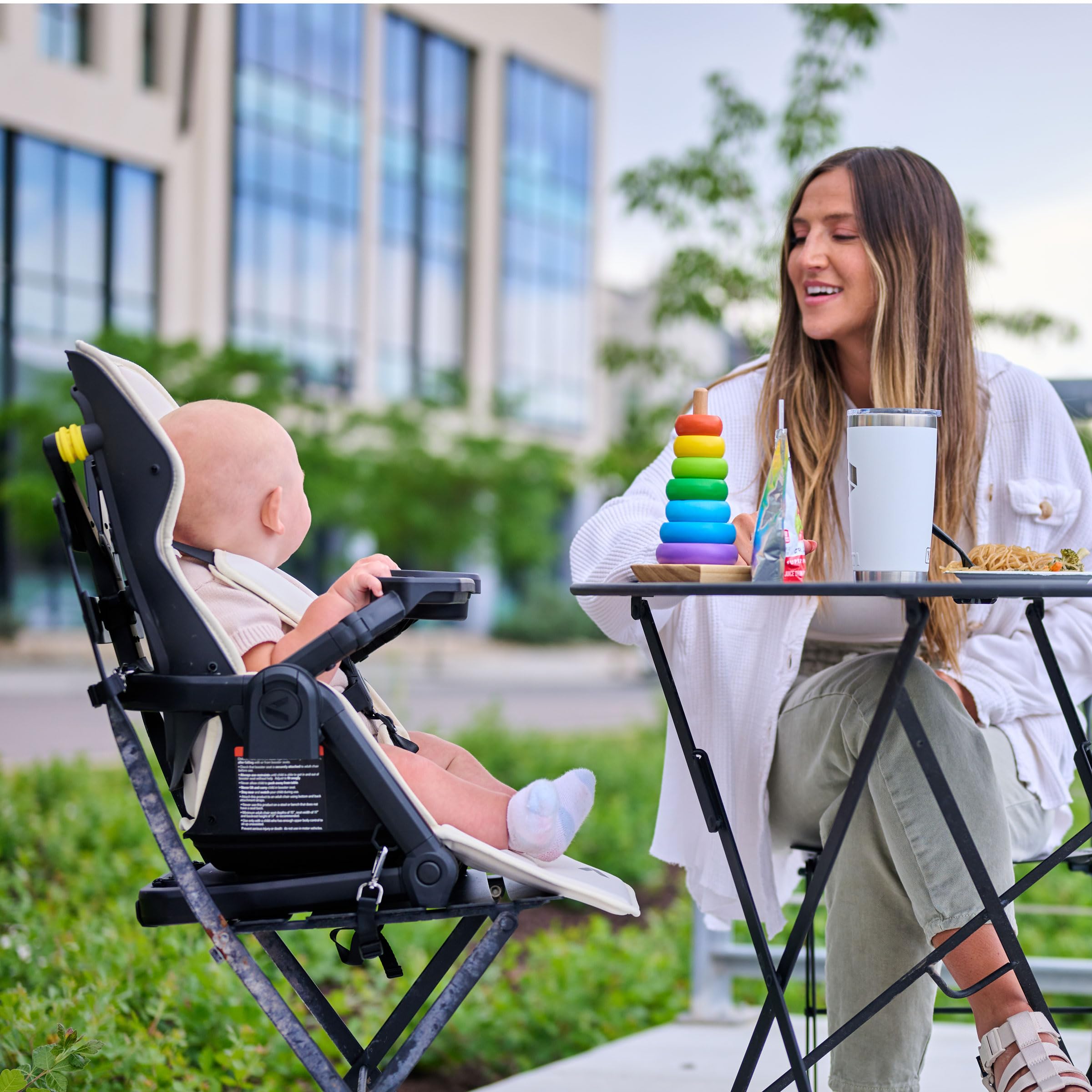 Veer Switchback Seat attached to stroller for smooth transitions