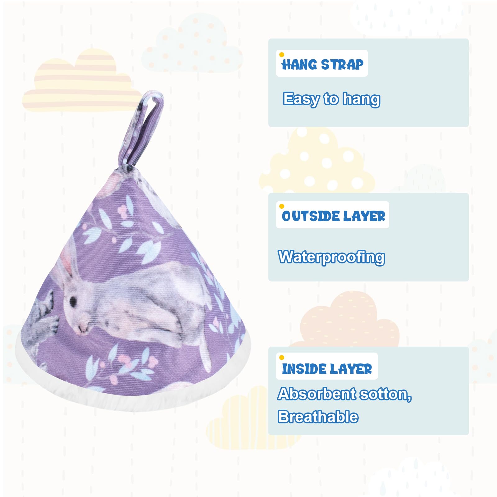 VEEVIIY laundry bag included simplifies washing after diaper changes