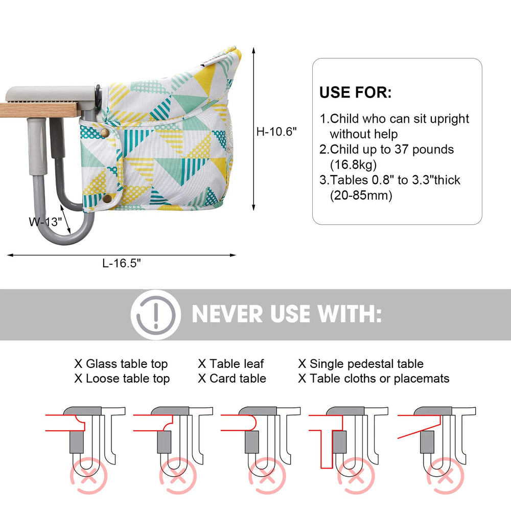 VEEYOO travel-friendly high chair supports family meals anywhere