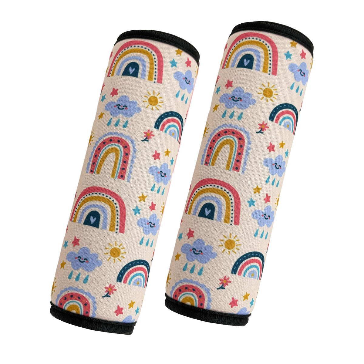 VegaPunkLab rainbow animal pattern seat straps for gentle car rides