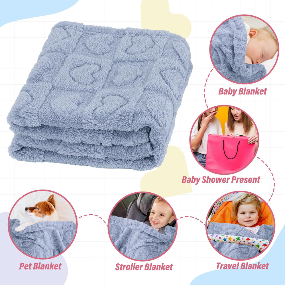 VEIDIA nursery-decor blanket adds cozy decorative touch to nursery.