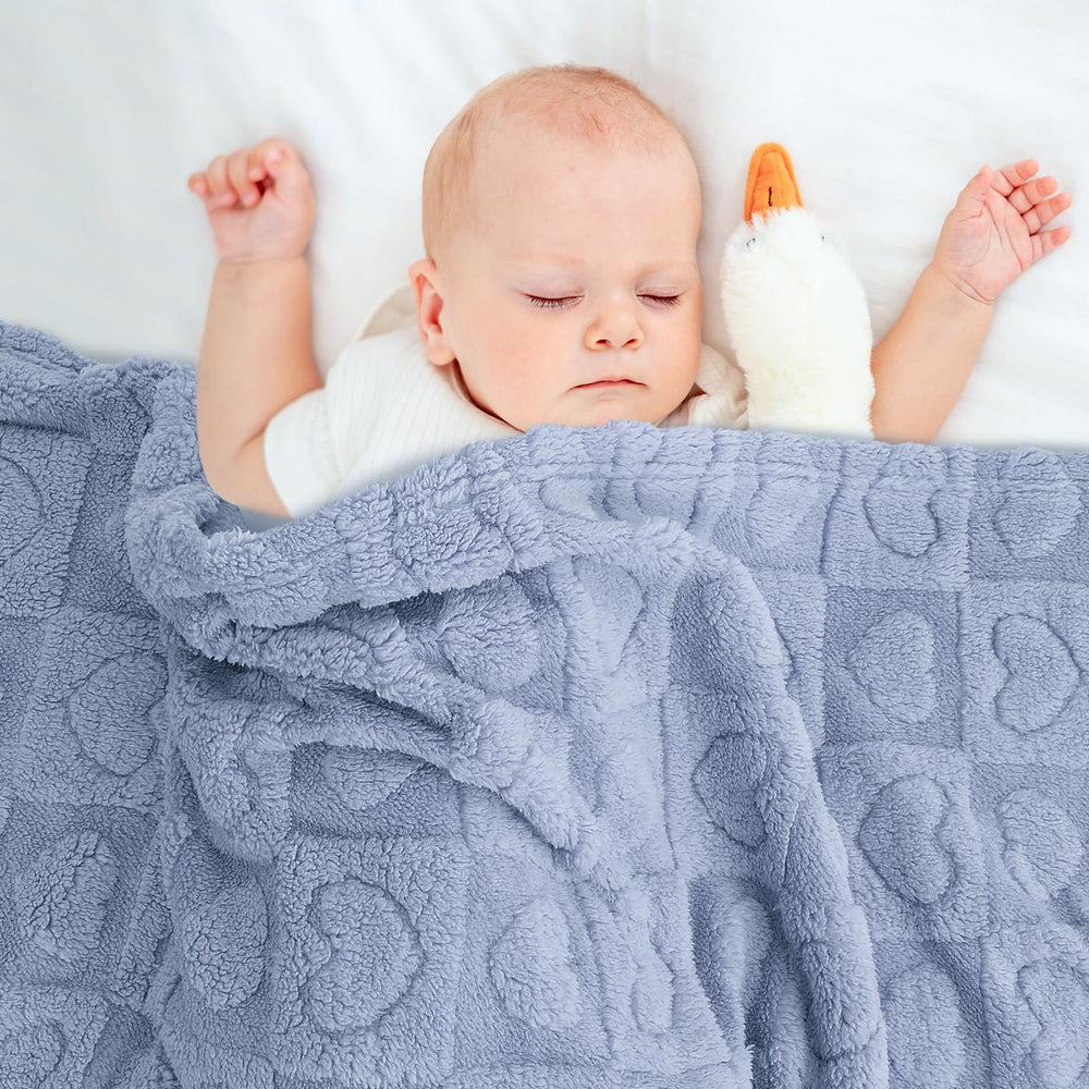 VEIDIA soft receiving blanket with breathable fleece for all-season warmth.